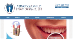 Desktop Screenshot of abingdonsmiles.com
